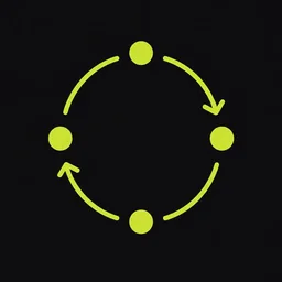 Four players rotating partners in a circle